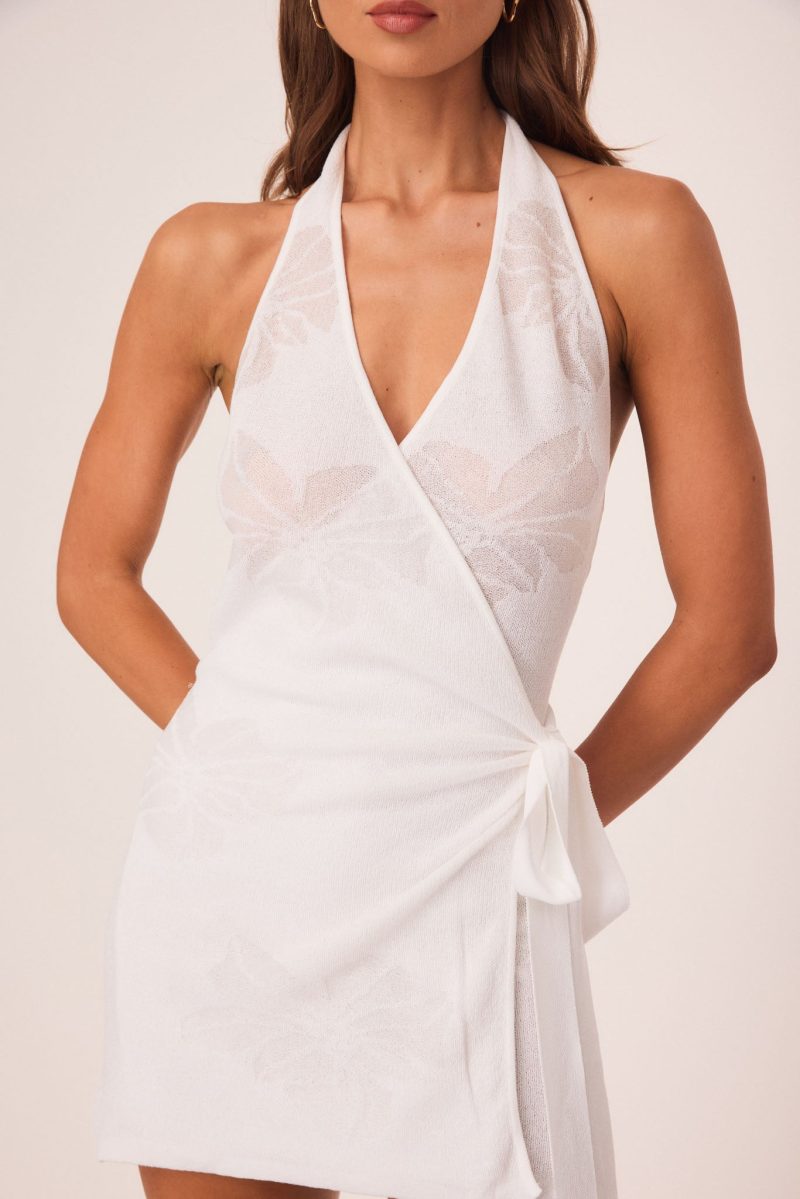 TAHITI WRAP MINI DRESS