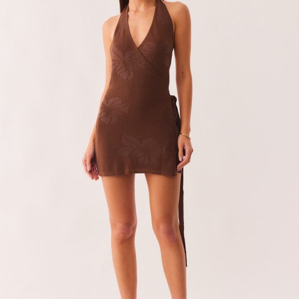 TAHITI WRAP MINI DRESS