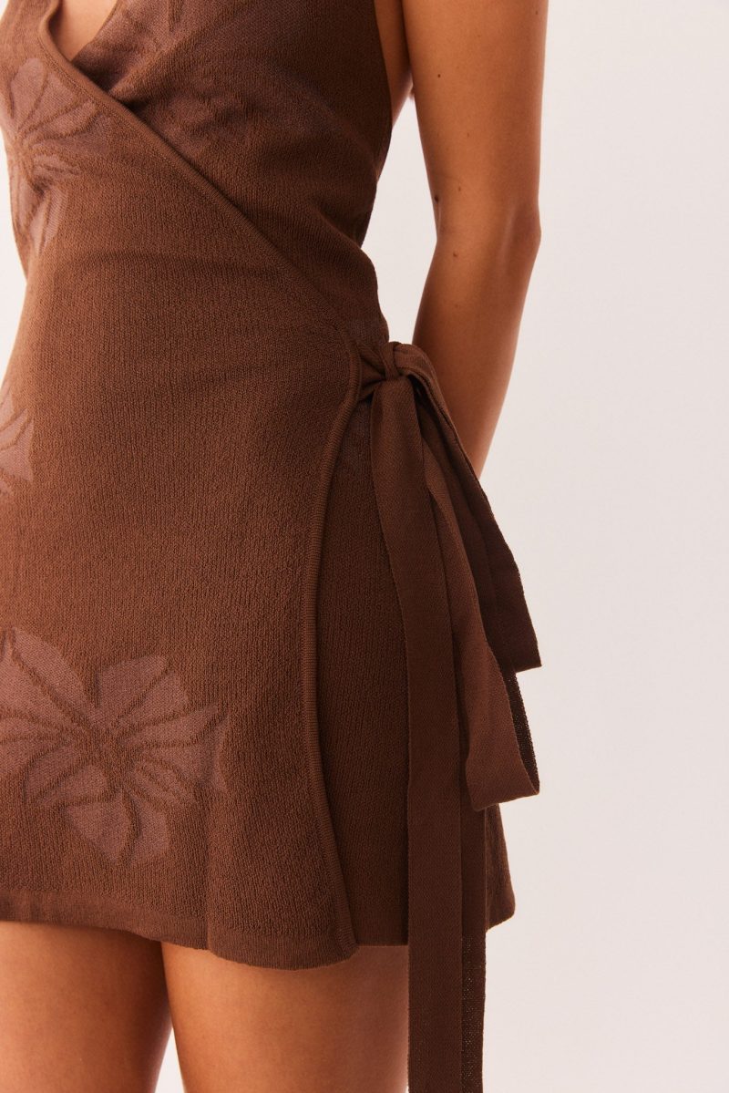 TAHITI WRAP MINI DRESS